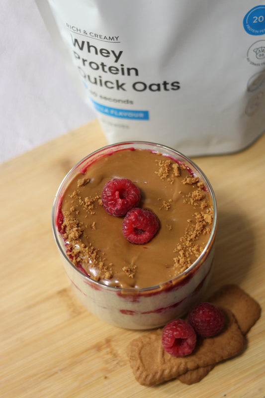 RASPBERRY BISCOFF BLENDED OATS
