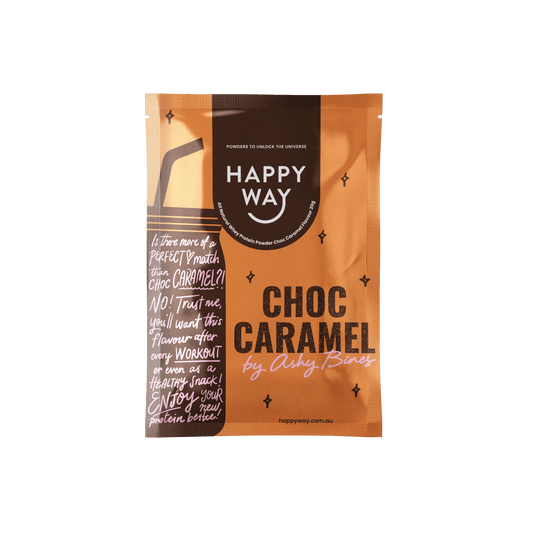 Ashy Bines Choc Caramel Whey Protein Powder 30g