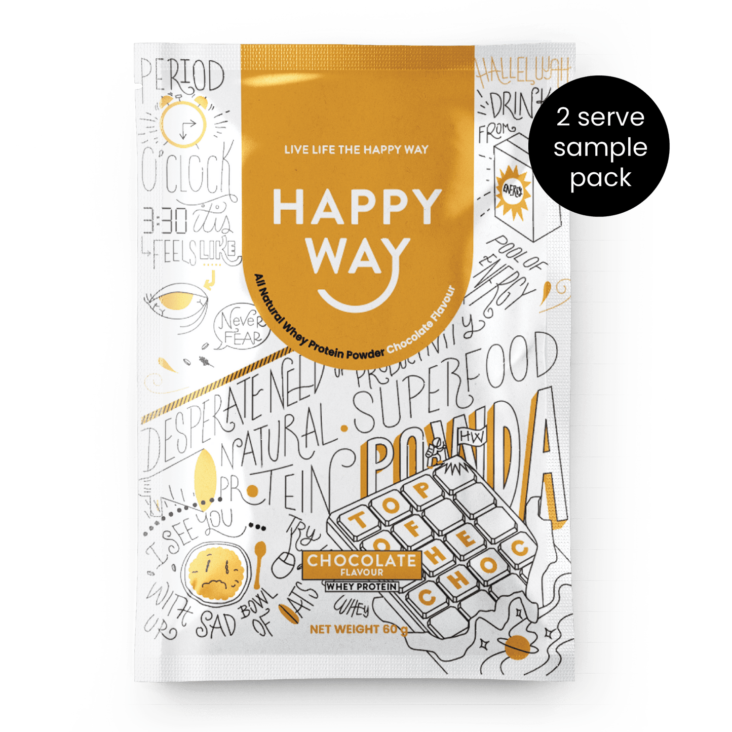 Whey Protein Powder Sample Pack 60g