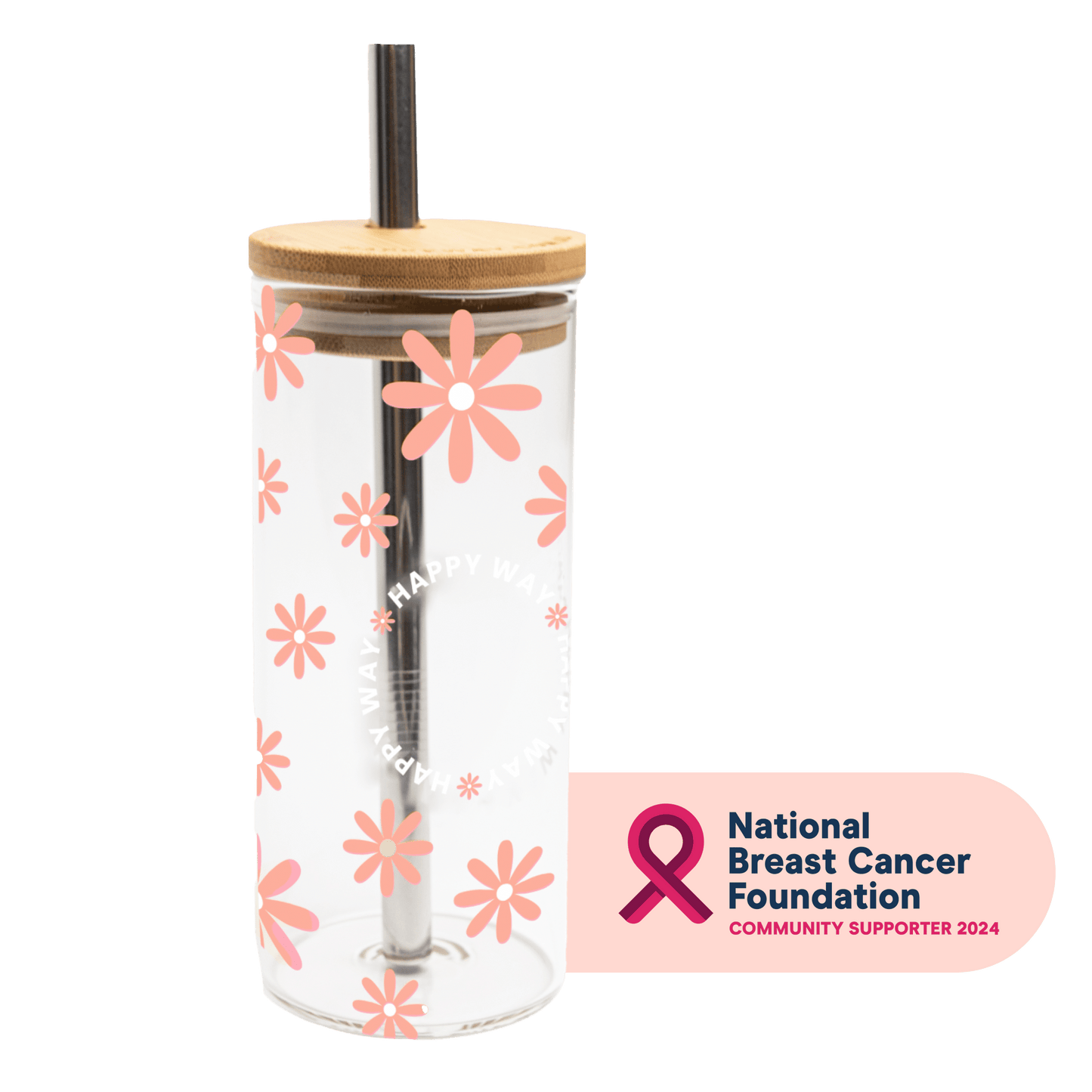 Flower Glass Tumbler