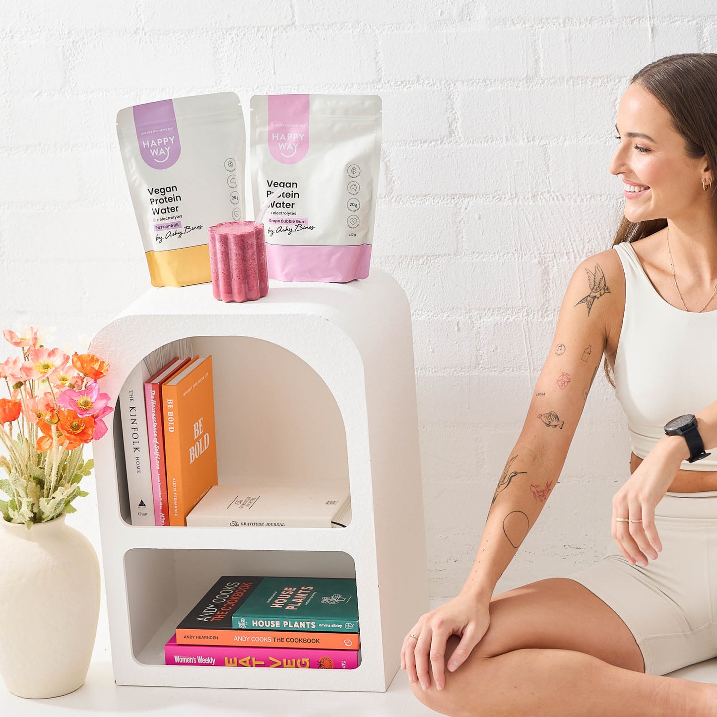 Ashy Bines Passionfruit Vegan Protein Water Powder 420g