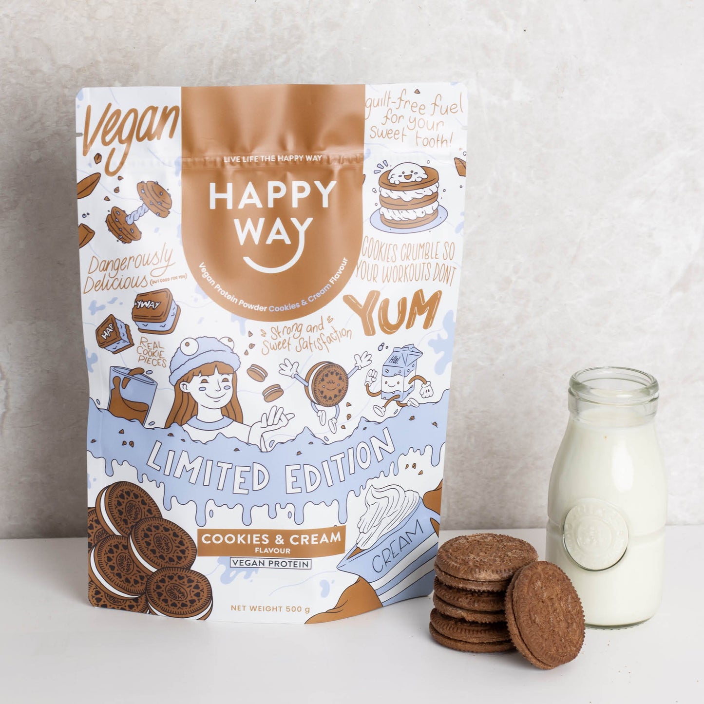Cookies & Cream Vegan Protein Powder 500g