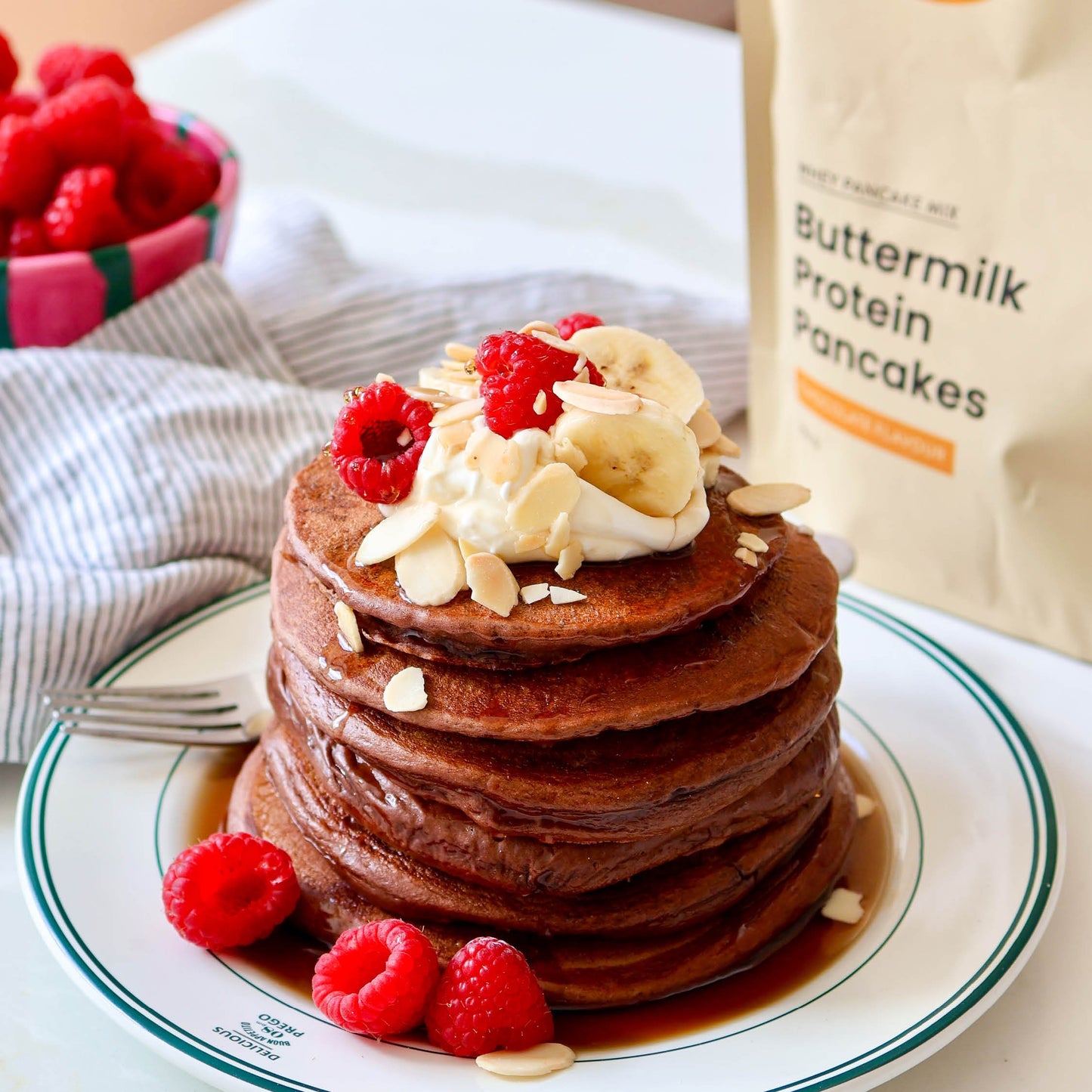 Chocolate Buttermilk Protein Pancake