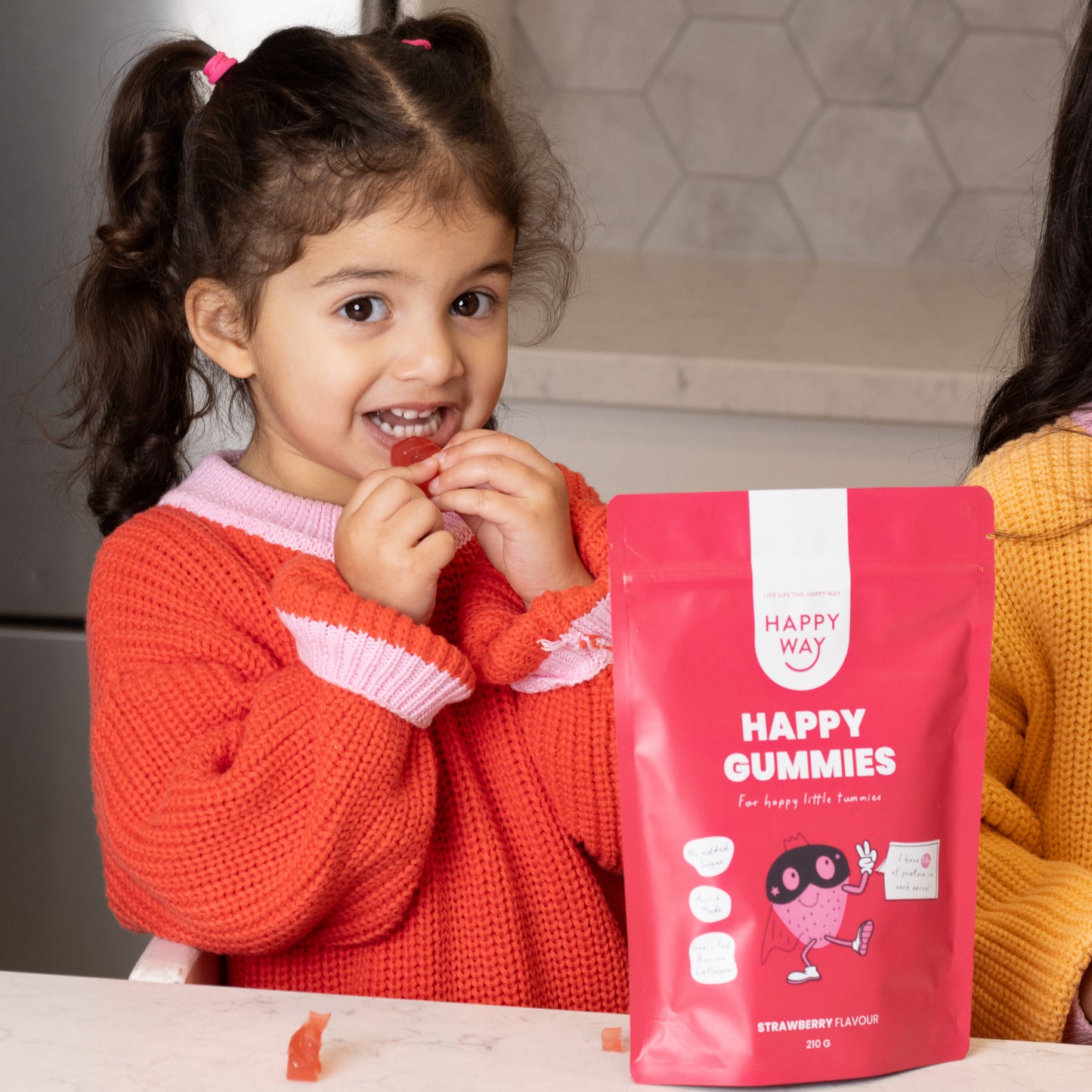 Strawberry Flavour Happy Gummies Mix 210g