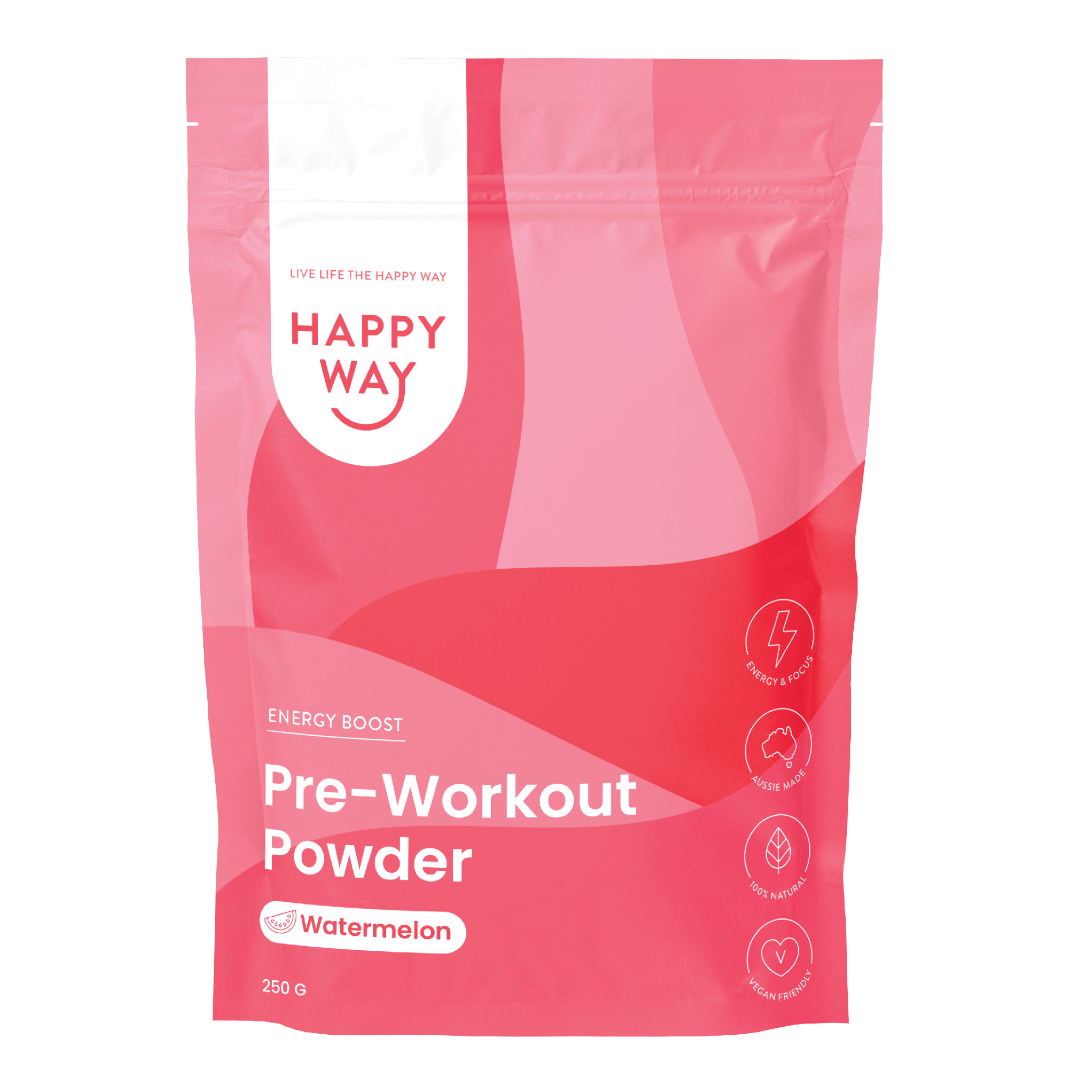 Pre workout (Watermelon) 250g Pre Workout Powders Happy Way