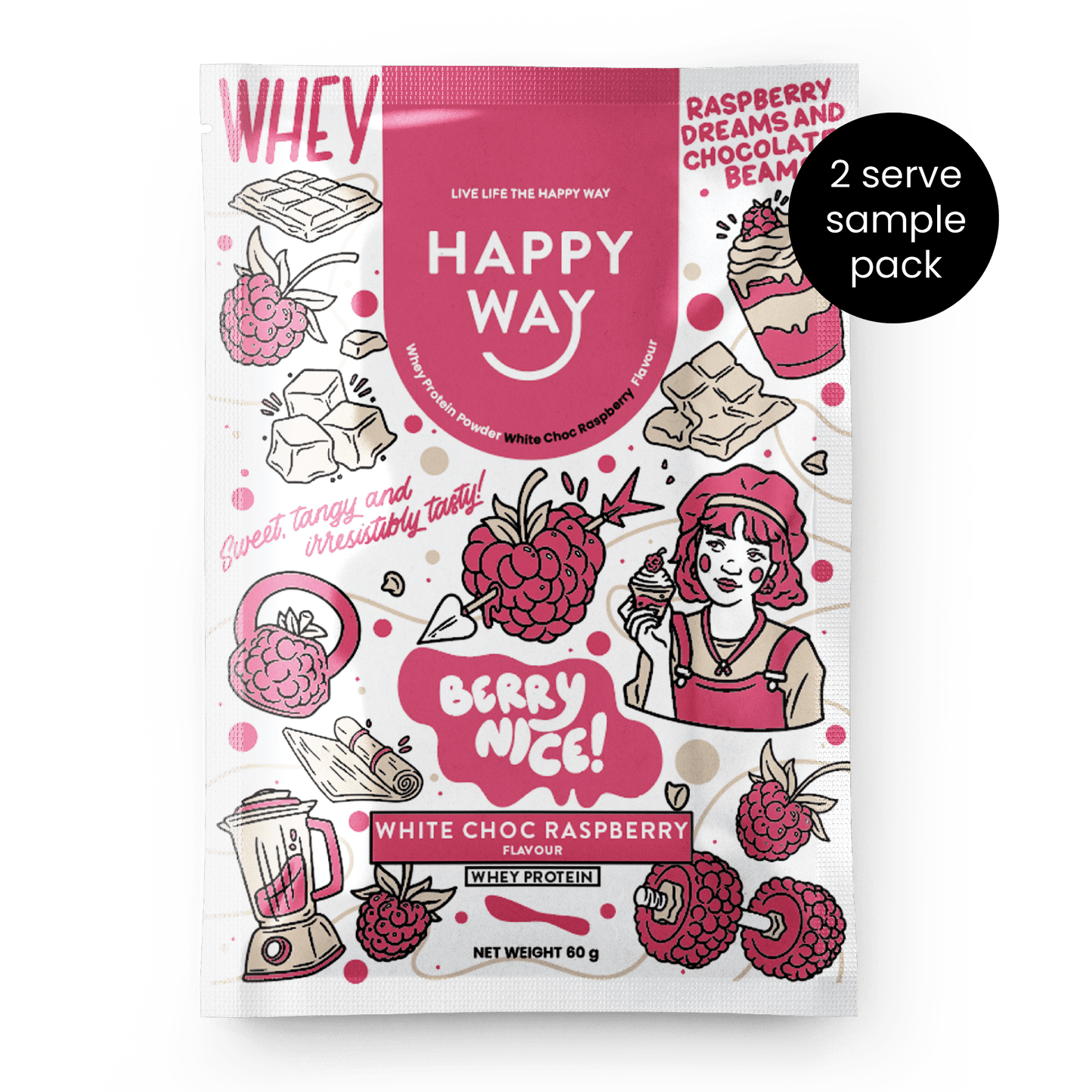 Whey Protein Powder Sample Pack 60g