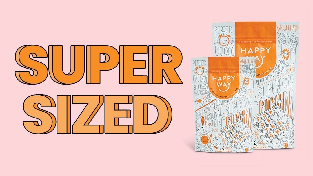 UPGRADE IN SIZE, UPGRADE IN INGREDIENTS!