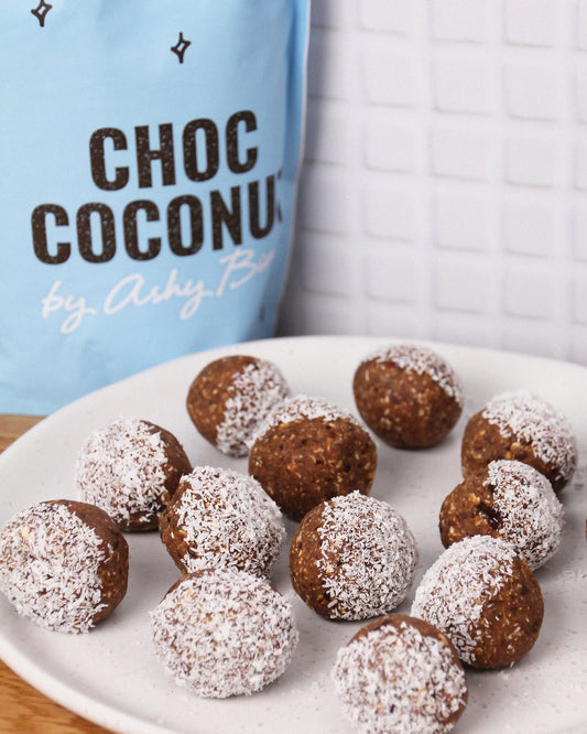 CHOC COCONUT PROTEIN BALLS