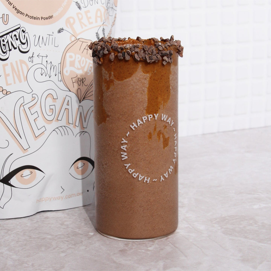 VEGAN CACAO VANILLA SMOOTHIE