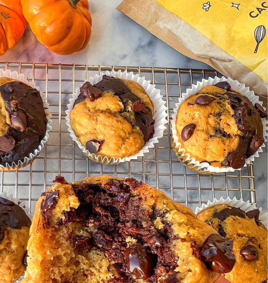 PUMPKIN MARBLE MUFFINS