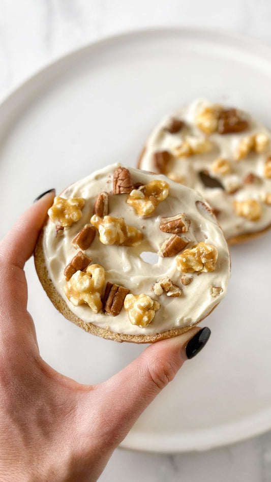 CARAMEL POPCORN BREAKFAST BAGEL