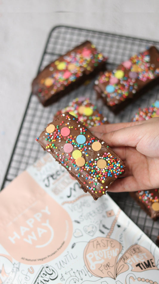 COSMIC CHOCOLATE PROTEIN BROWNIES