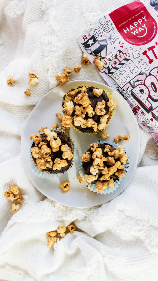 CARAMEL POPCORN CUPCAKES