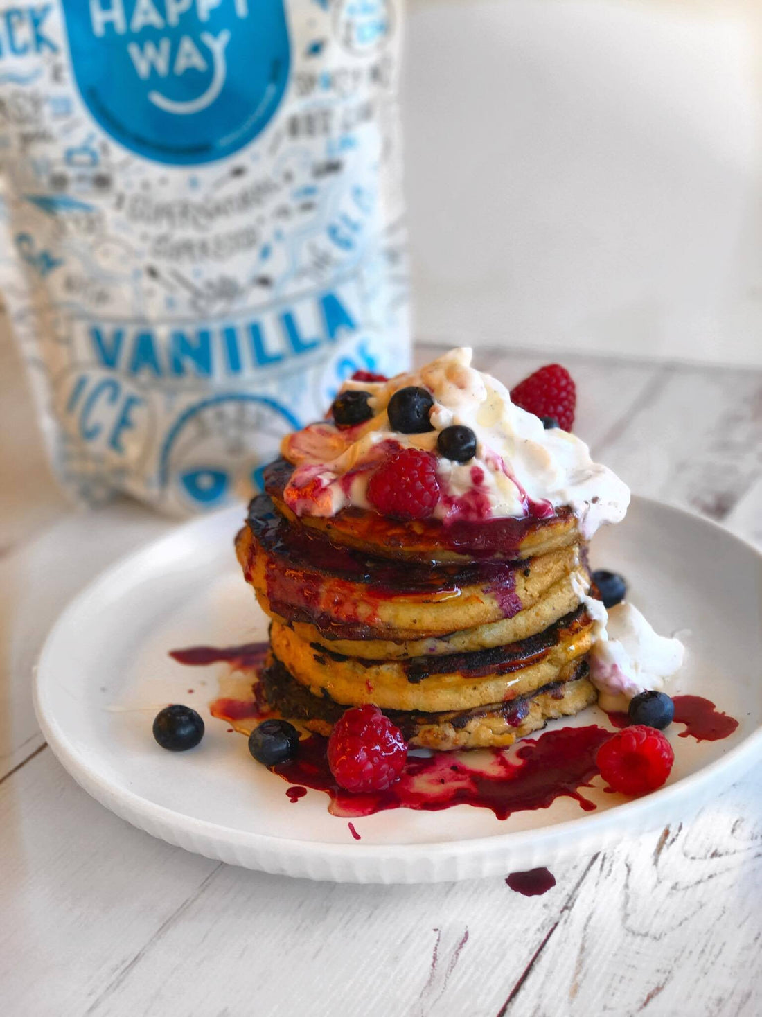 BANANA PROTEIN PANCAKES