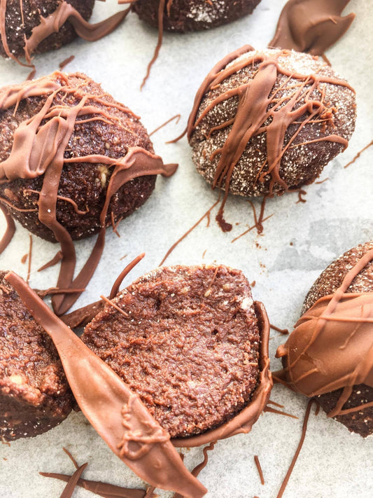 Chocolate Fudge Protein Balls with Top of the Choc whey Protein Powder