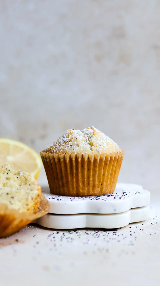 LEMON POPPYSEED PROTEIN MUFFINS