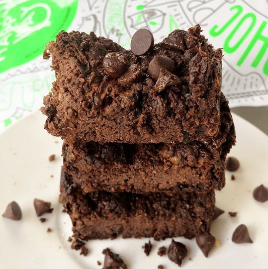 Chocolate Zucchini Brownies with Choc Pea Princess Protein Powder