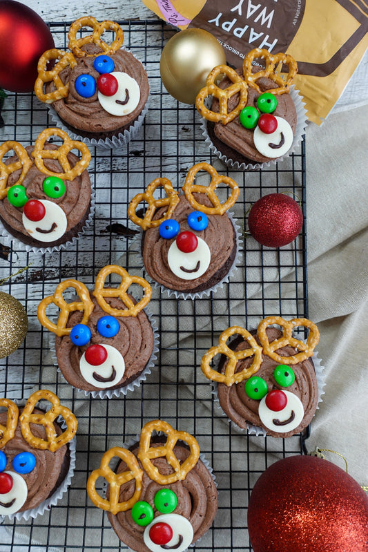 Christmas Reindeer Cupcakes