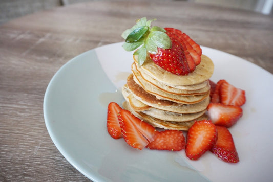 salted caramel protein pancakes with Smooth Operator Salted Caramel Protein Powder