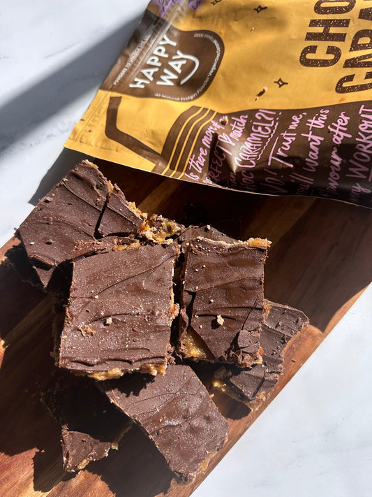 NO-BAKE CHOC CARAMEL SLICE