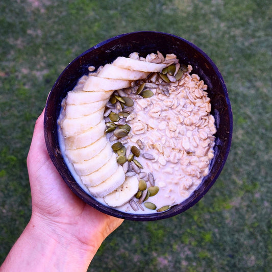 Overnight Oats with Vegan Vanilla Flavour Protein Powder