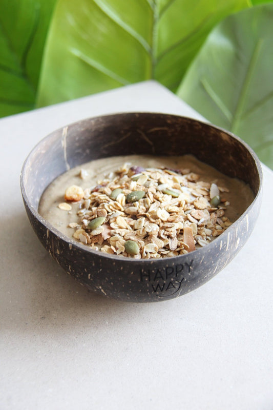 Vanilla Vegan "Banana Bread" Smoothie Bowl with Vegan Vanilla Flavour Protein Powder