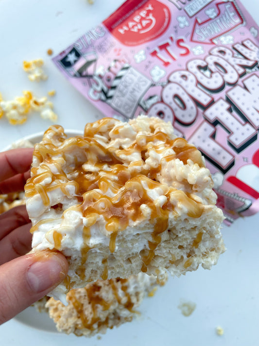 CARAMEL RICE BUBBLE SLICE
