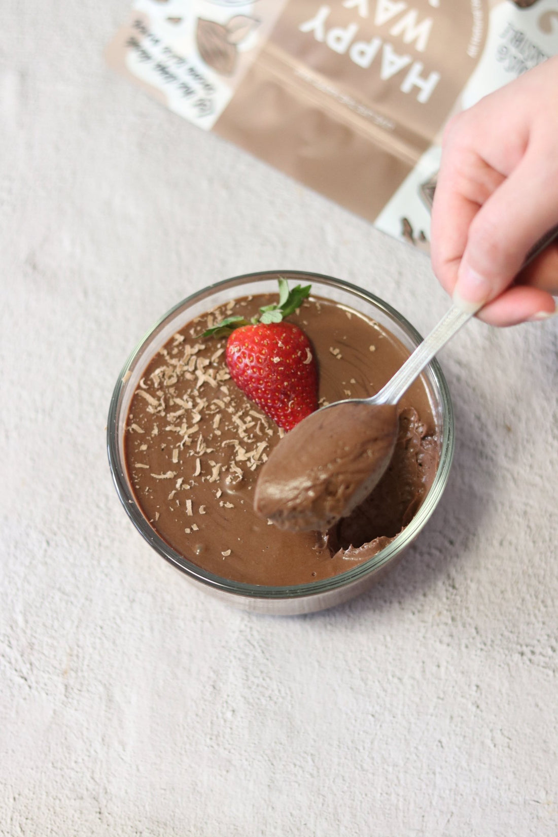 5-INGREDIENT CHOCOLATE TOFU MOUSSE