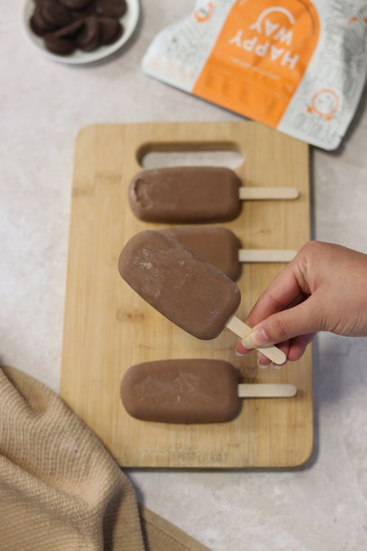 HOMEMADE CHOCOLATE PADDLE POP ICE CREAMS