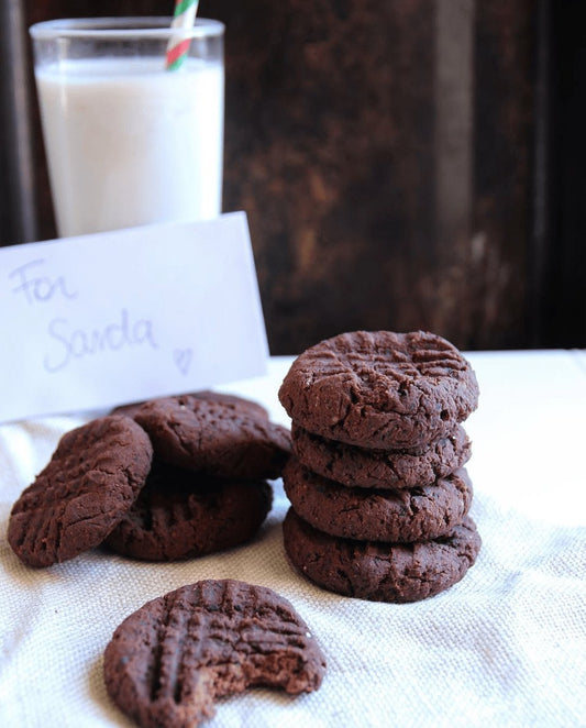 Vegan Black Bean Chocolate Cookies with happyway protein powder