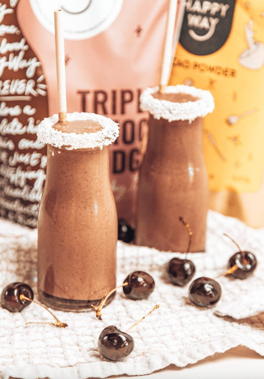 Cherry Ripe Protein Thick Shake