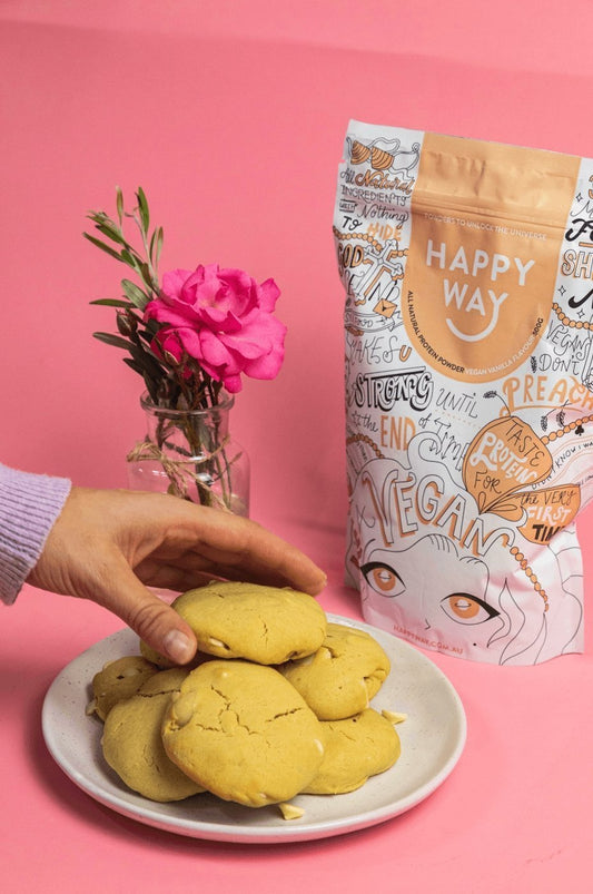 White Choc & Macadamia Cookies