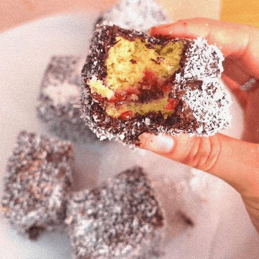 GLUTEN FREE & VEGAN PROTEIN LAMINGTONS