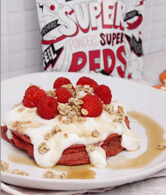 SUPER REDS PANCAKES