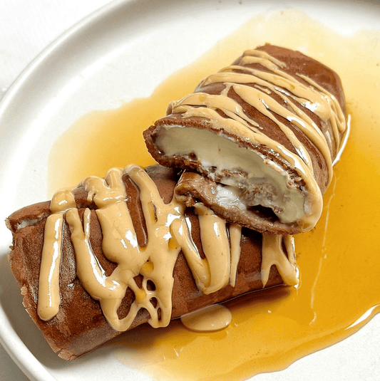 CHOCOLATE CREPES WITH BANANA CREAM