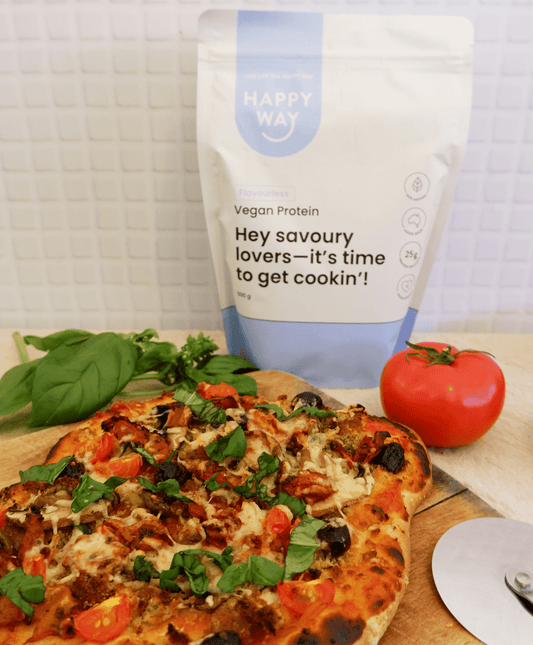 VEGAN ROAST VEG & FALAFEL PROTEIN PIZZA