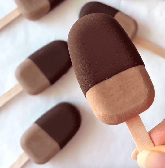 HIGH-PROTEIN CHOCOLATE ICE CREAM POPS