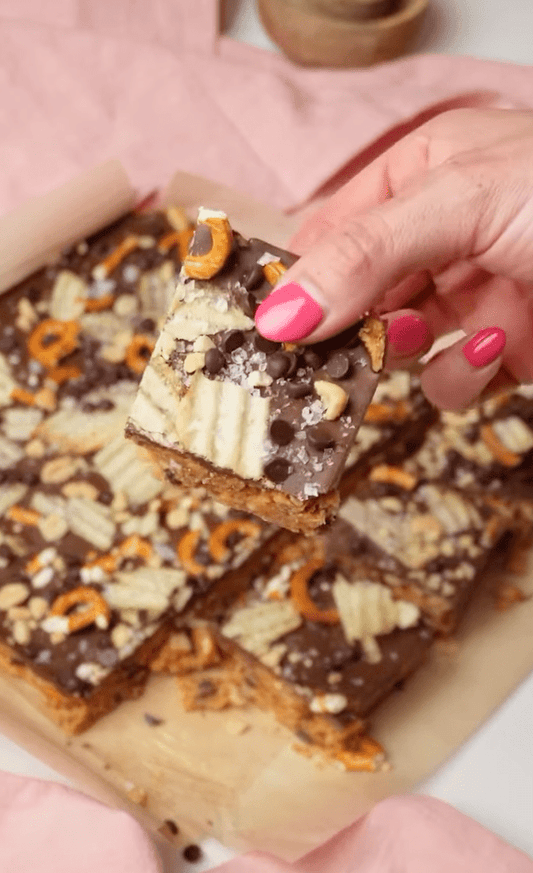 KITCHEN SINK PEANUT BUTTER BARS