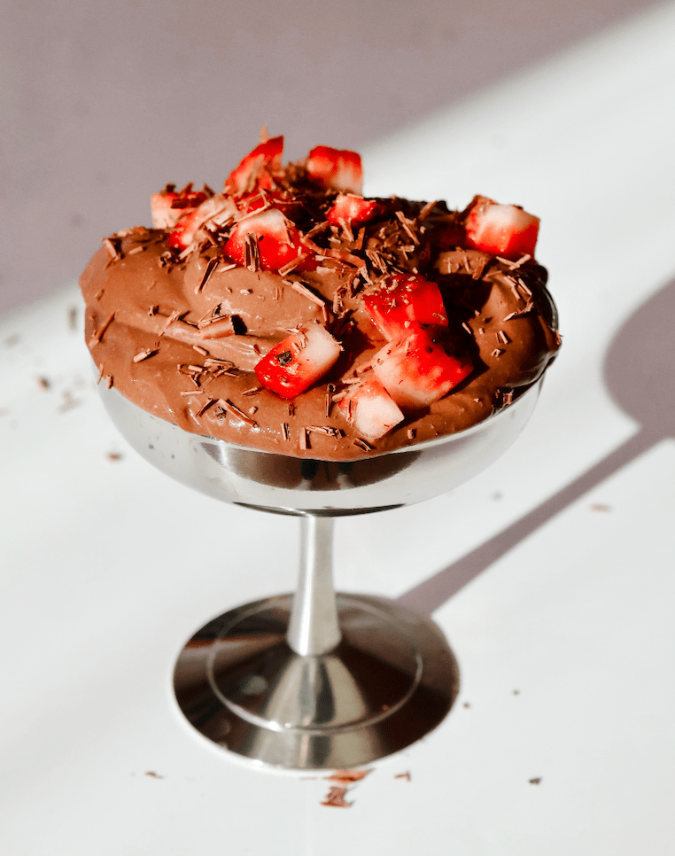 HIGH PROTEIN COTTAGE CHEESE CHOCOLATE MOUSSE
