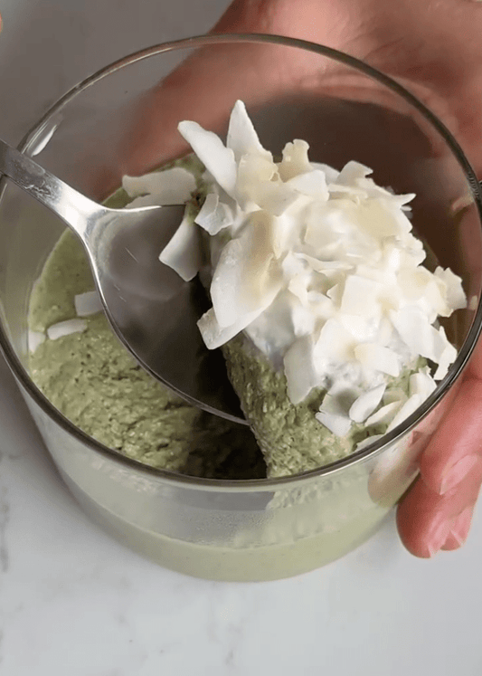 BLENDED MATCHA COCONUT OVERNIGHT OATS