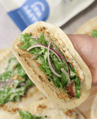 CHICKEN CAESAR SMASH TACO