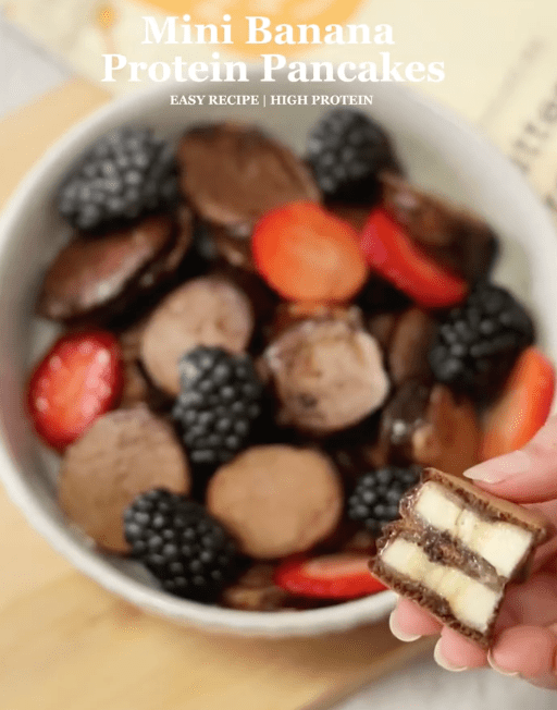 MINI BANANA CHOCOLATE PANCAKES