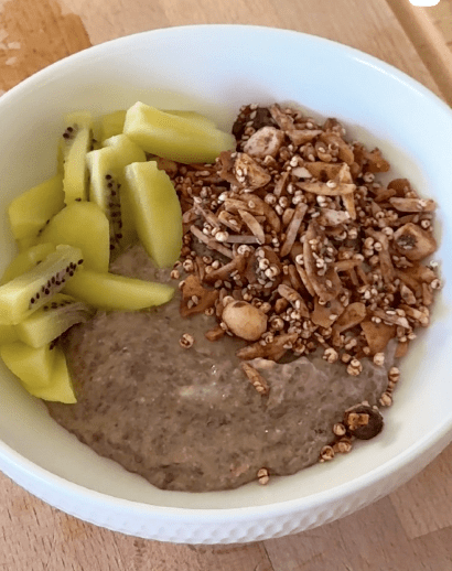 CHOC KIWI CHIA PUDDING
