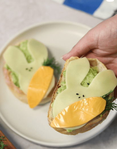 EASTER BUNNY SMASHED AVOCADO