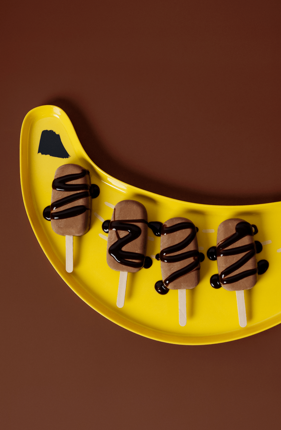 CHOC BANANA PROTEIN POPSICLES