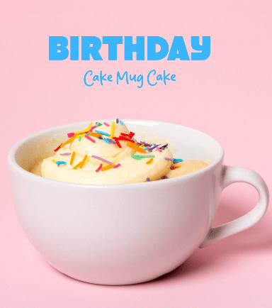 BIRTHDAY CAKE MUG CAKE