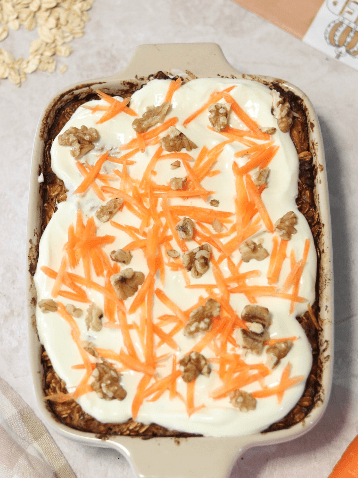 CARROT CAKE BAKED OATS