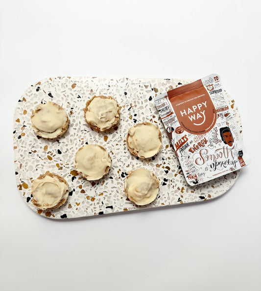 WHITE CHOC CARAMEL PROTEIN CUPS