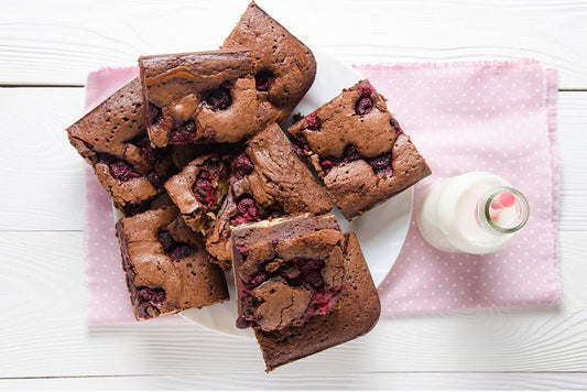 Healthy Valentine’s Day Dessert: Chocolate and Raspberry Protein Brownies