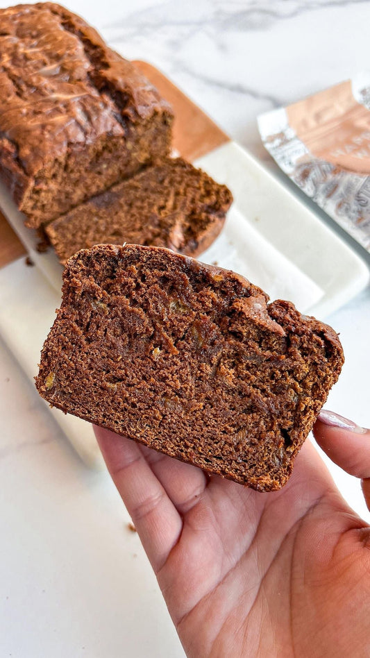 VEGAN GINGERBREAD BANANA BREAD